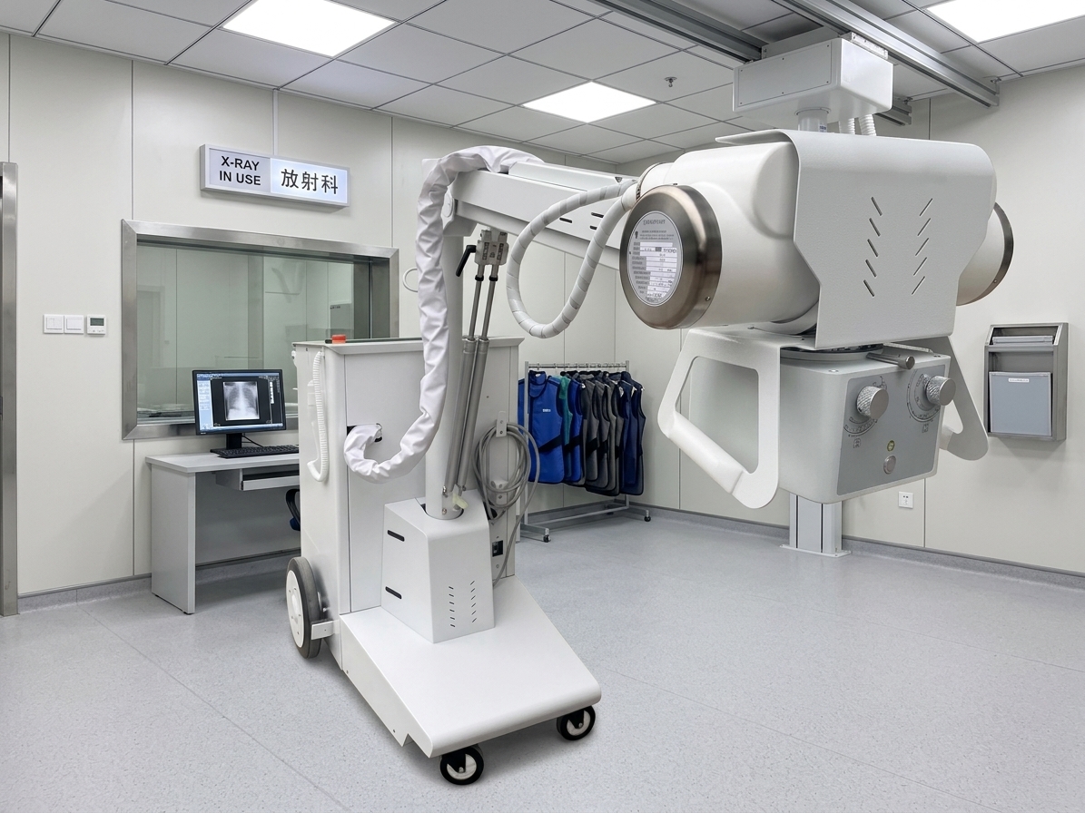 Système de radiographie numérique de machine à rayons X Mobile DR 32 kW avec écran tactile de 17 pouces