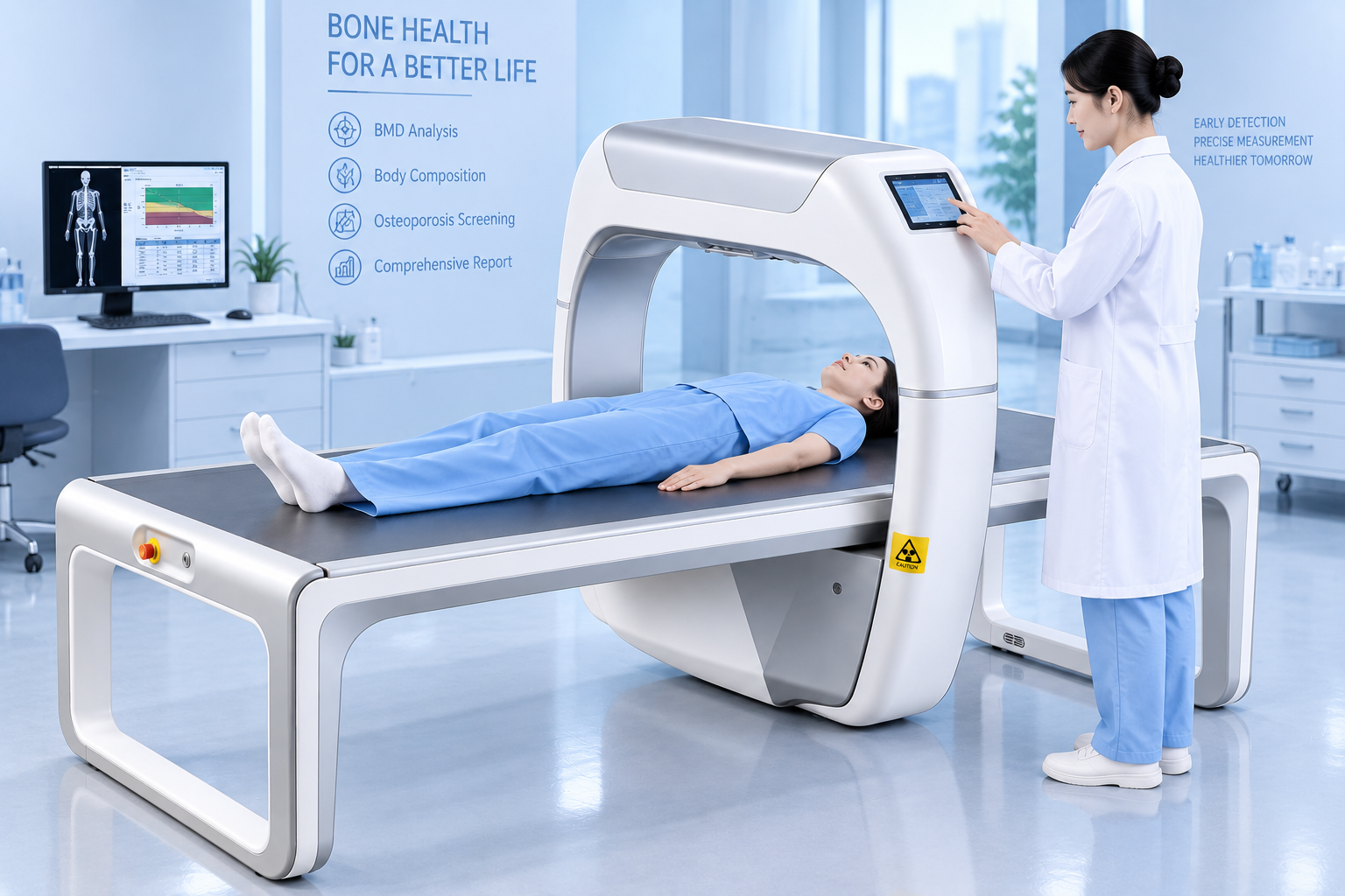 Densitomètre osseux DXA à rayons X à double énergie
