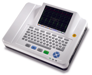 Électrocardiogramme médical 12 canaux Digital ECG EKG Cardiograph Machine