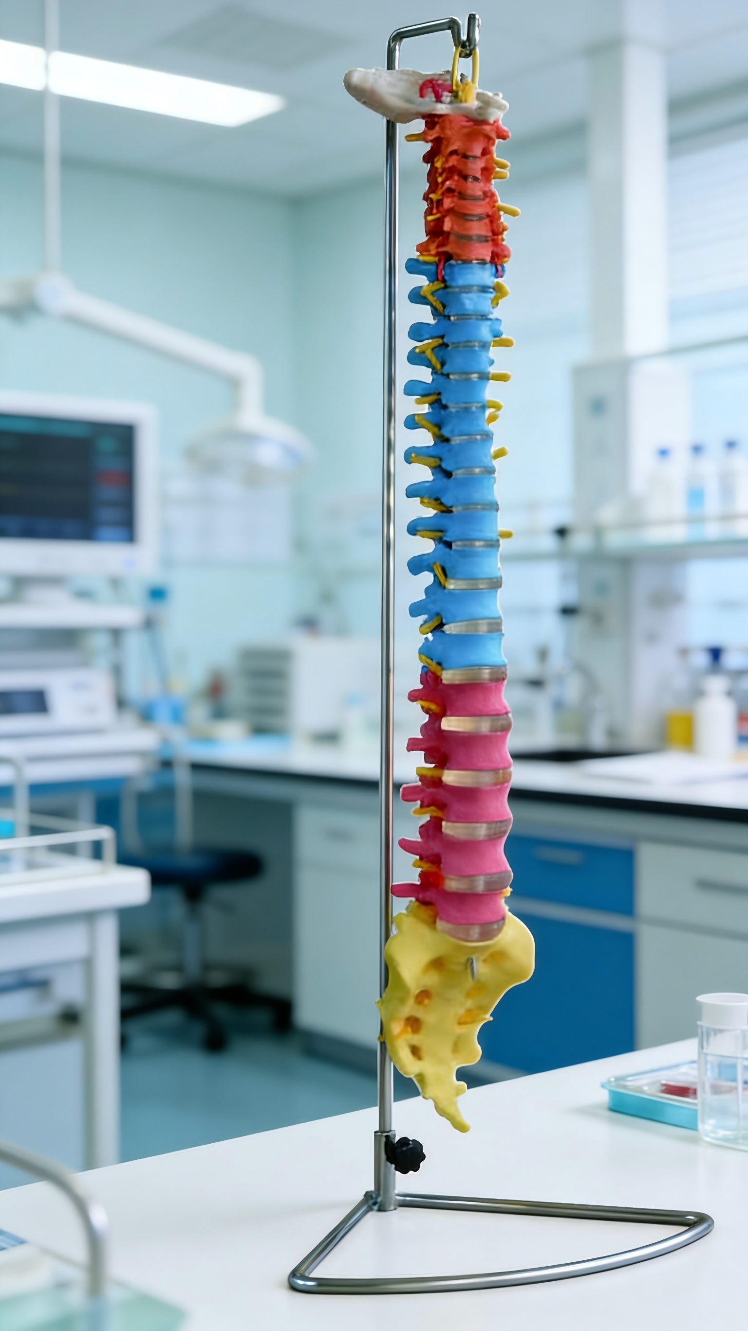 Modèle d'anatomie humaine du squelette 80cm en PVC pour étudiants de l'école de médecine
