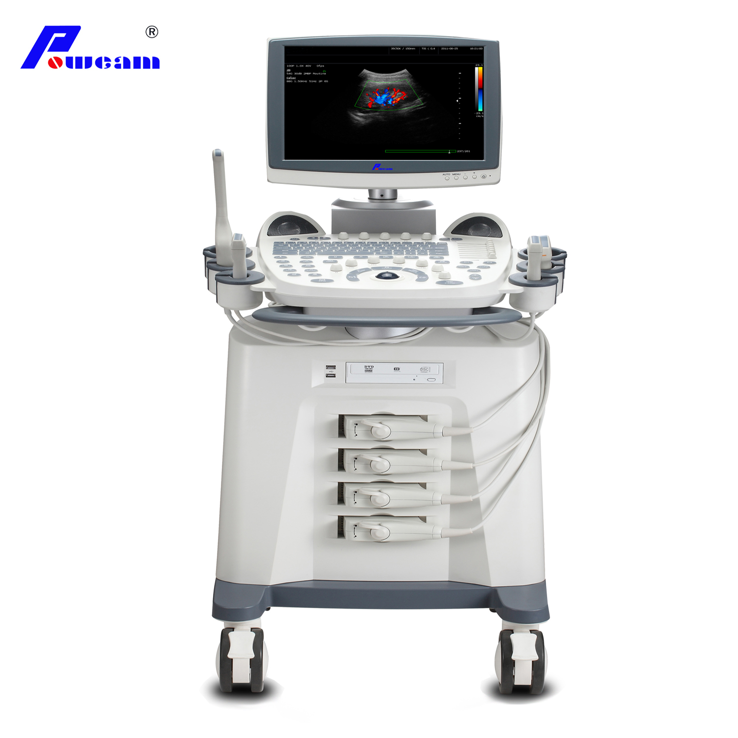 CE, Scanner ultrasonore DOPpler de couleur 4D approuvé par la FDA (D70)