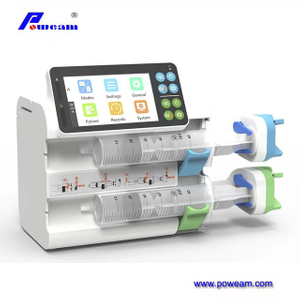 Pousse-seringue à double canal