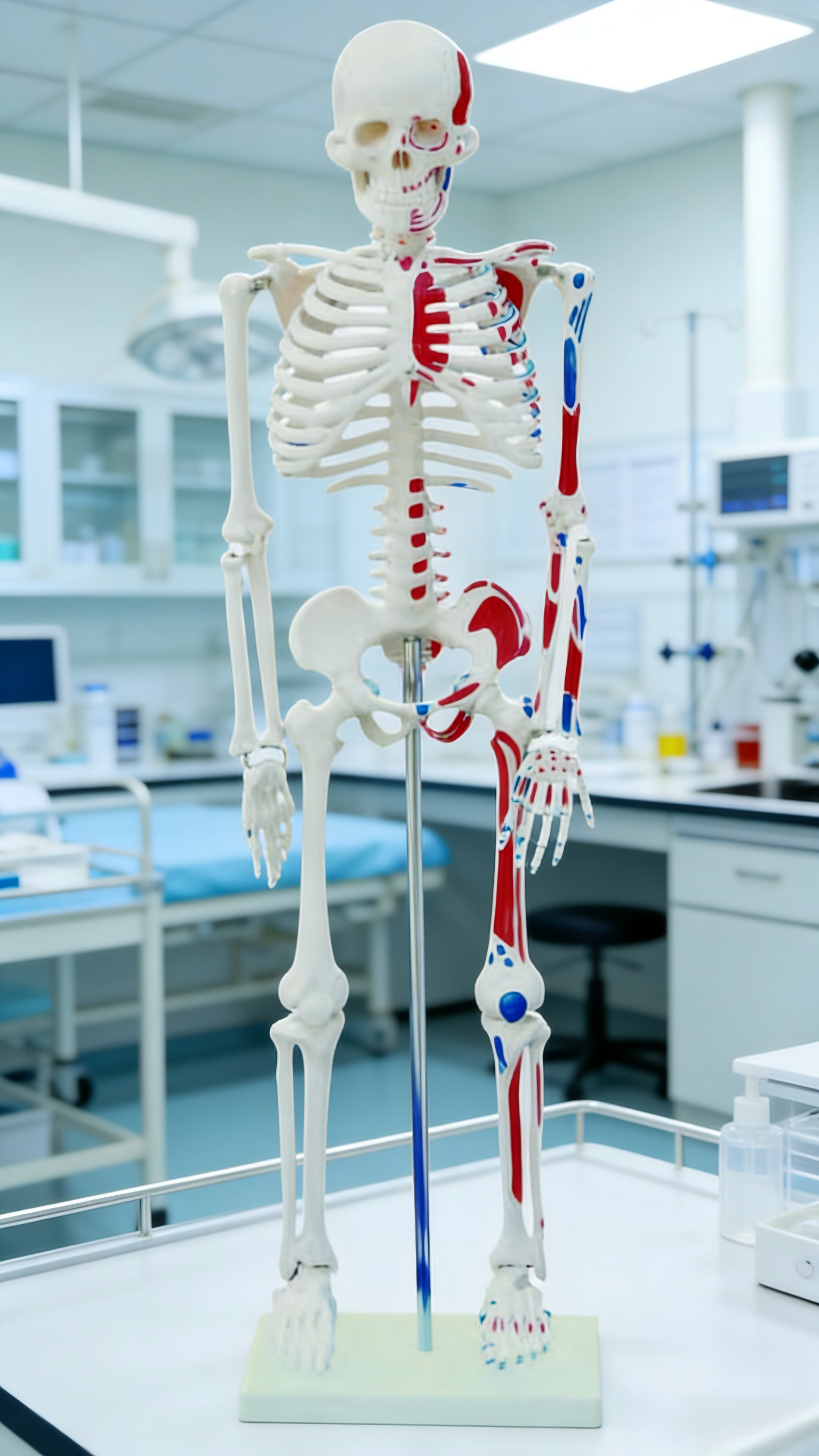 Modèle d'anatomie humaine du squelette 80cm en PVC pour étudiants de l'école de médecine