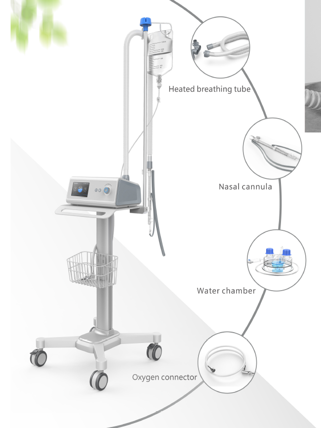 Humidificateurs respiratoires chauffés à haut débit 