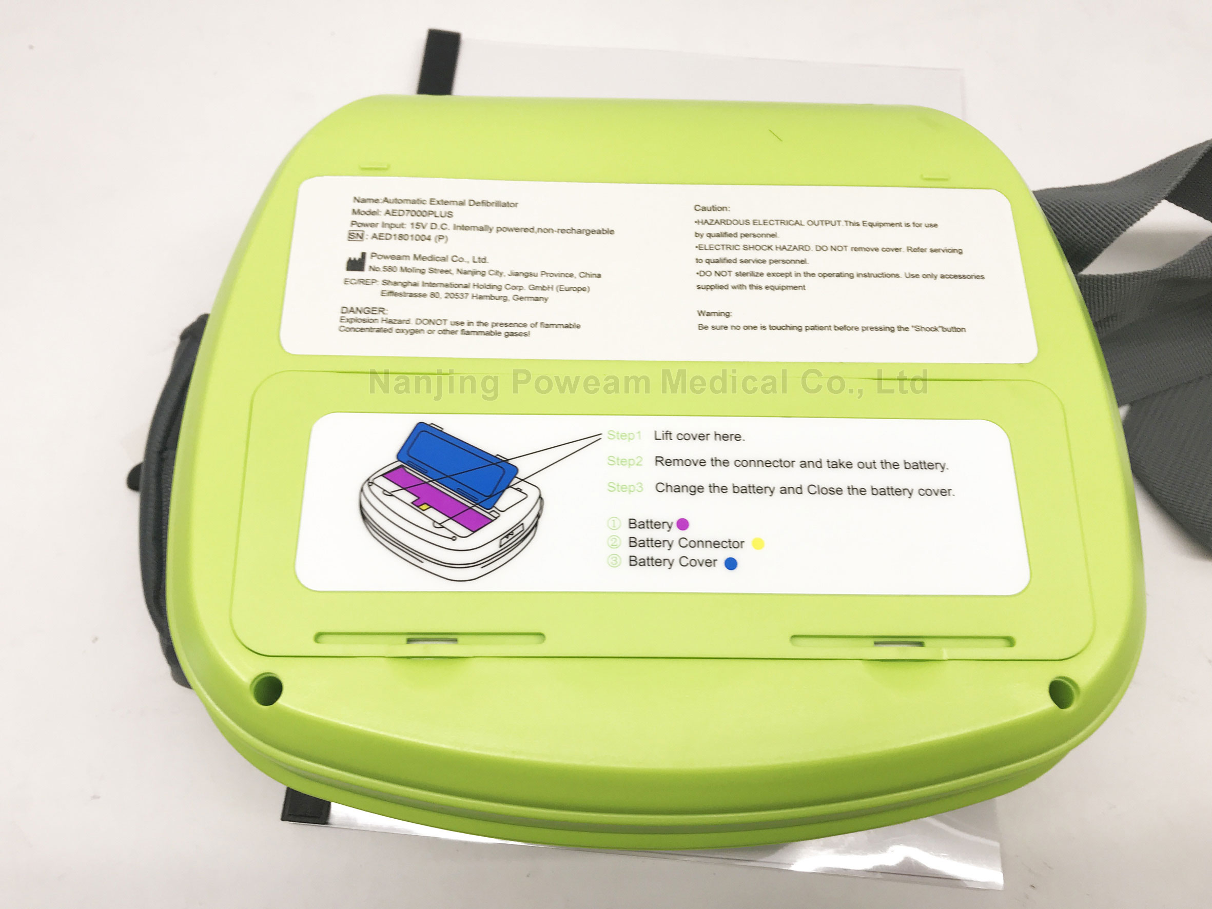 Défibrillateur portable AED avec écran d'écran et ECG, défibrillateur externe automatisé
