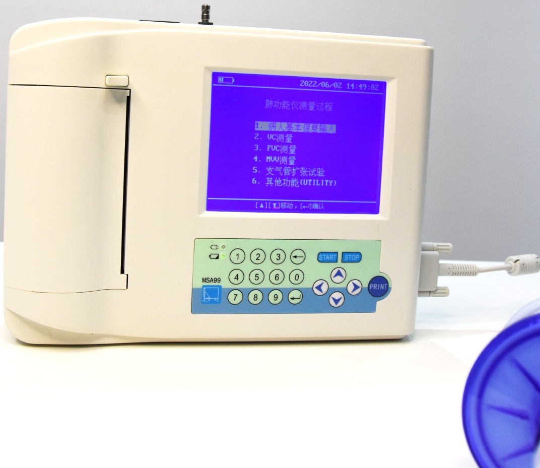 Tests de fonction pulmonaire pulmonaire analyseur spiromètre portable numérique