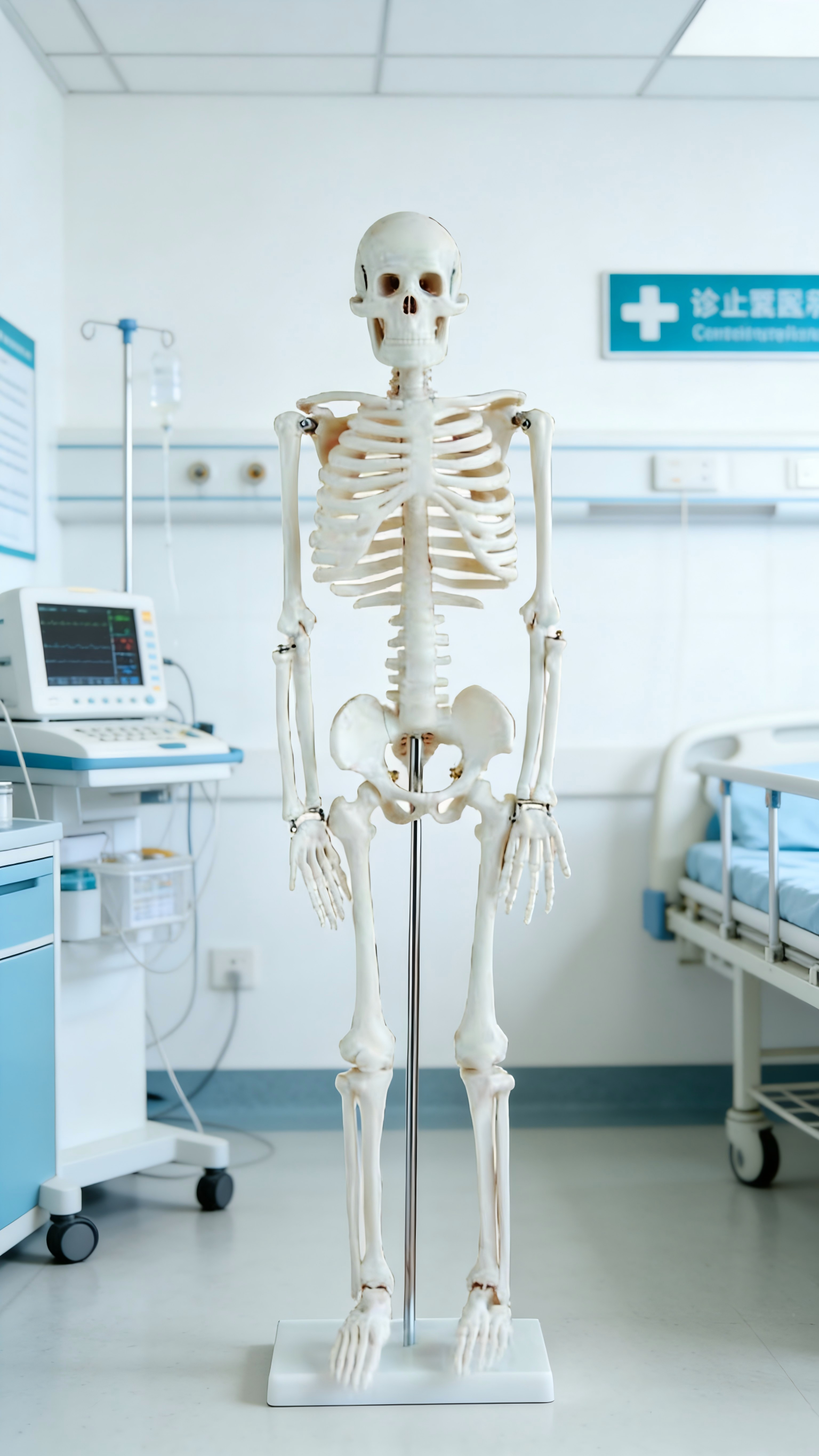 Modèle d'anatomie humaine du squelette 80cm en PVC pour étudiants de l'école de médecine