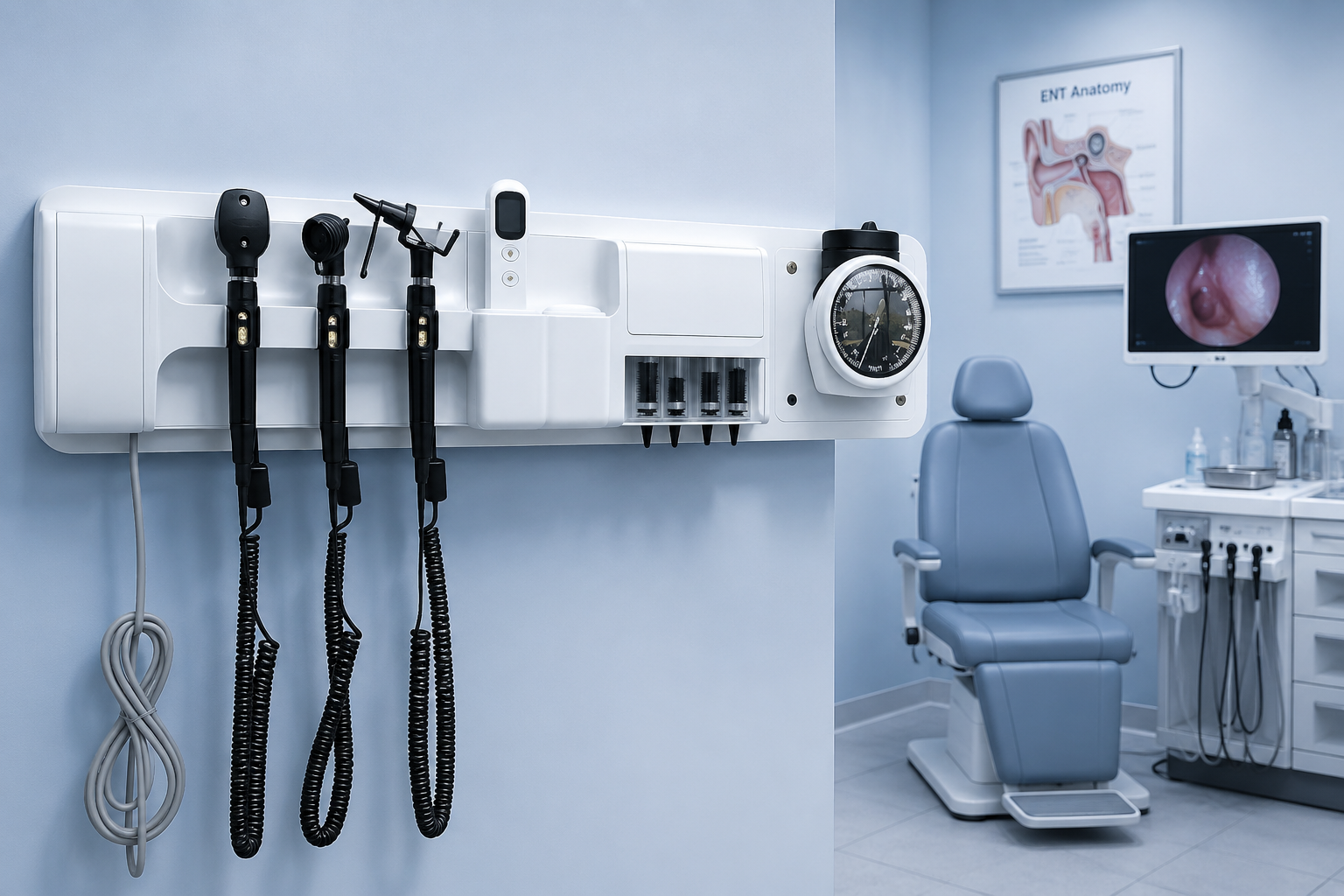 Système de diagnostic Ent mural intégré, prix de tas, pour clinique