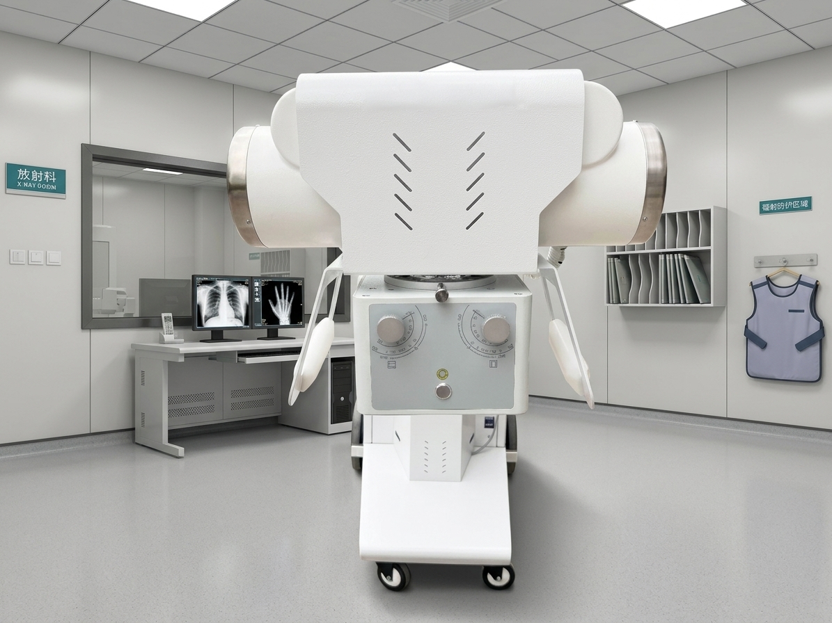 Système de radiographie numérique de machine à rayons X Mobile DR 32 kW avec écran tactile de 17 pouces